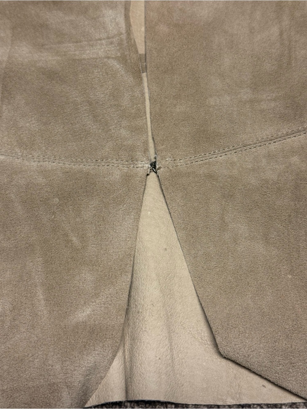 Ecru Taupe Suede Open-Front 3/4
Sleeve Women's Jacket - Picture 3 of 7